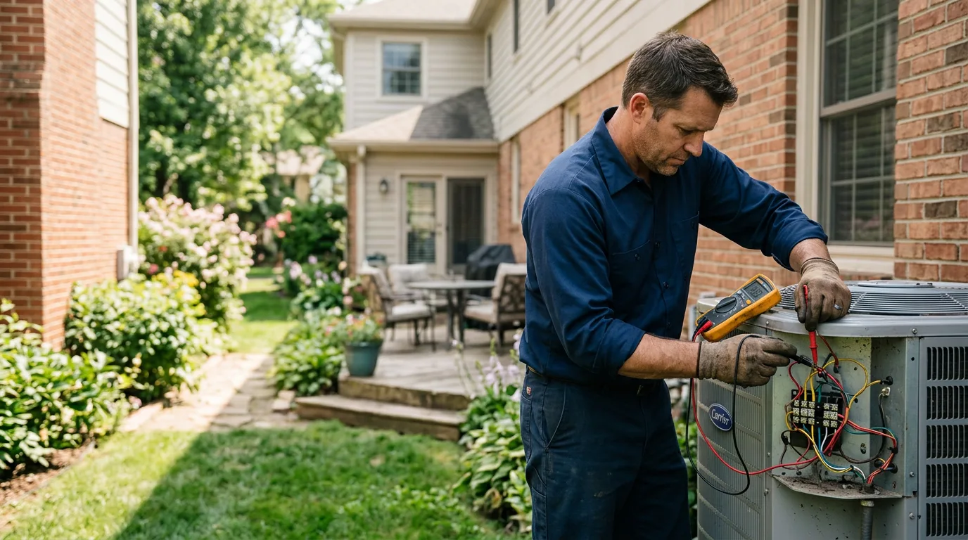 HVAC technician working near Montesano, WA